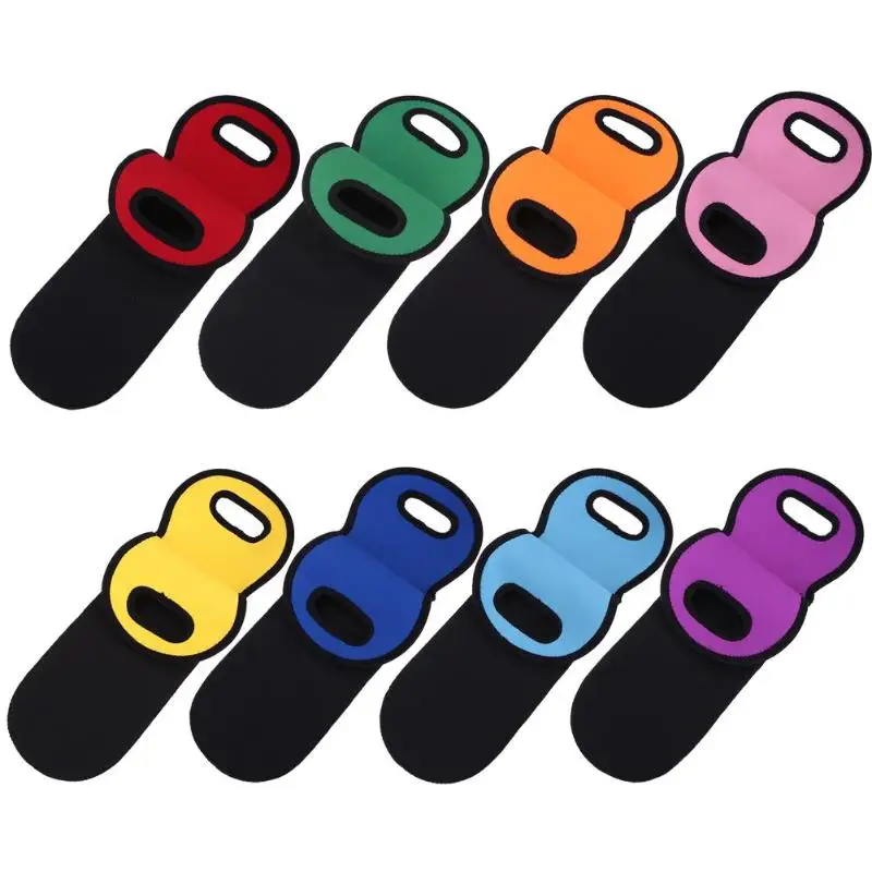 

Hot Sale Wine Bottle Hand-held Insulated Protective Cover Classic Delicate Hit Color Beverage Wine Bottle Sleeve Holder