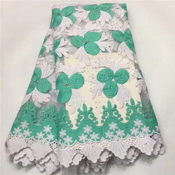 

2019 Latest French Nigerian Laces Fabric High Quality Tulle African Laces Fabric Wedding African French Stone Lace E10