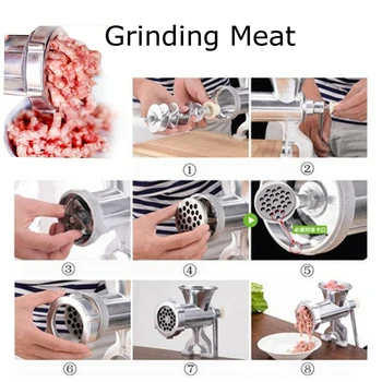 

Multifunctional Manual Meat Grinder & Sausage Noodle Dishes Handheld Making Gadgets Mincer Pasta Maker Crank Home Kitchen Tools