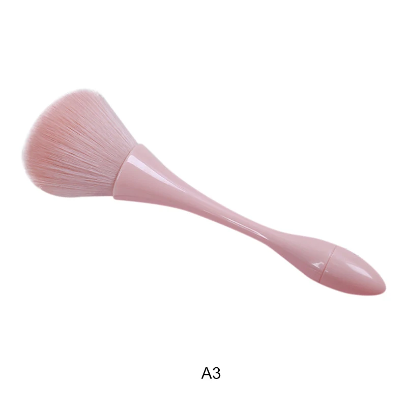 Модная пластиковая ручка Кисть для макияжа кисть для основы Рассыпчатая кисть для пудры кисть для румян кисть для декоративной косметики инструмент - Handle Color: 3