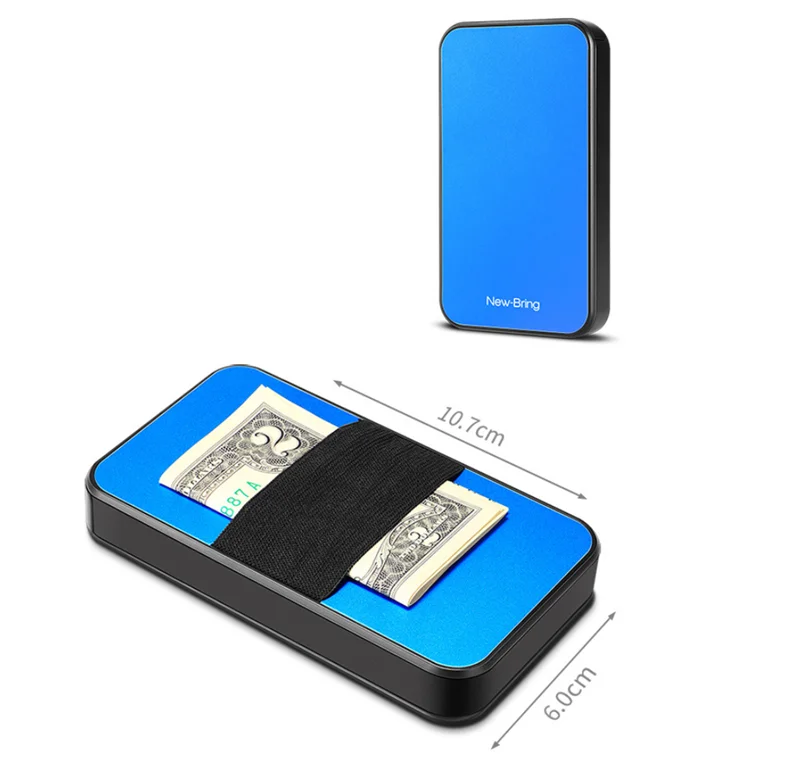 Тонкий держатель для ID банковских карт, RFID Блокировка, минималистичный кошелек из углеродного волокна, скользящие кошельки, чехол для кредитных карт для мужчин и женщин