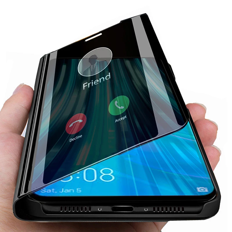 Зеркальный флип-чехол для Xiaomi Mi CC9 Pro note 10 pro 8A 8 кожаный чехол-подставка телефона
