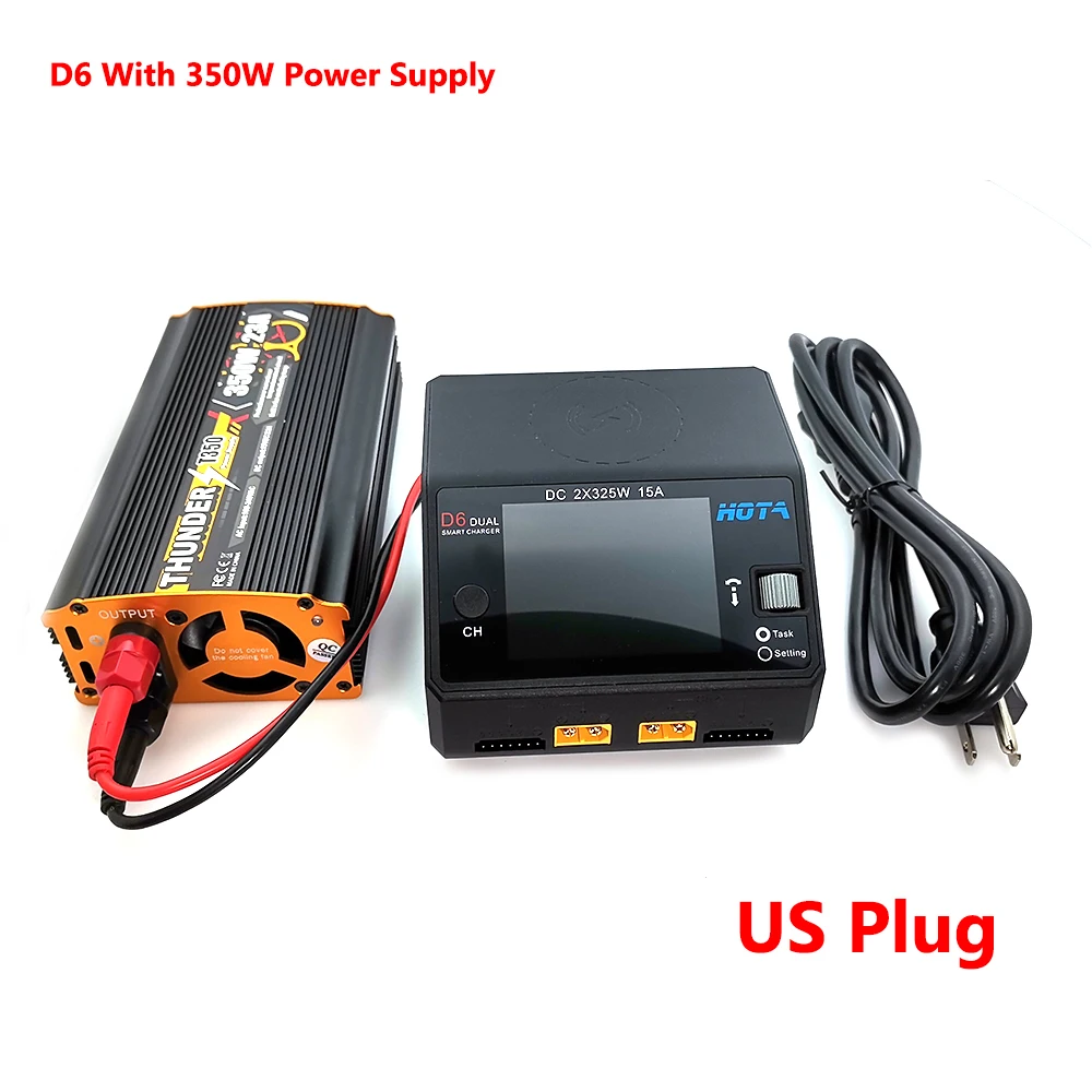 350 Вт блок питания с Hota D6 650 15A 2 6S Двухканальный для Lipo LiHV Lion Gaoneng Tattu Аккумулятор RC FPV