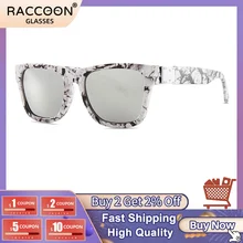 

2022 Vintage Marbling Women Sunglasses Square Mirror Reflective Sun Glasses Men Luxury Female Fashion Unisex Eyewear Uv400 Shade