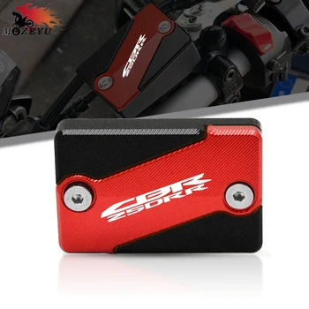 

For HONDA CBR250RR 2017 CBR 250RR CNC Motorcycle Red/Black Front Brake Fluid Cap Cover Master Cylinder Fluid Pump Tank Protector