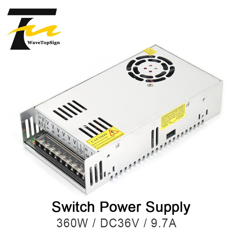 WaveTopSign 스위치 전원 공급 장치 36V 9.7A 입력 AC220V 50-60..