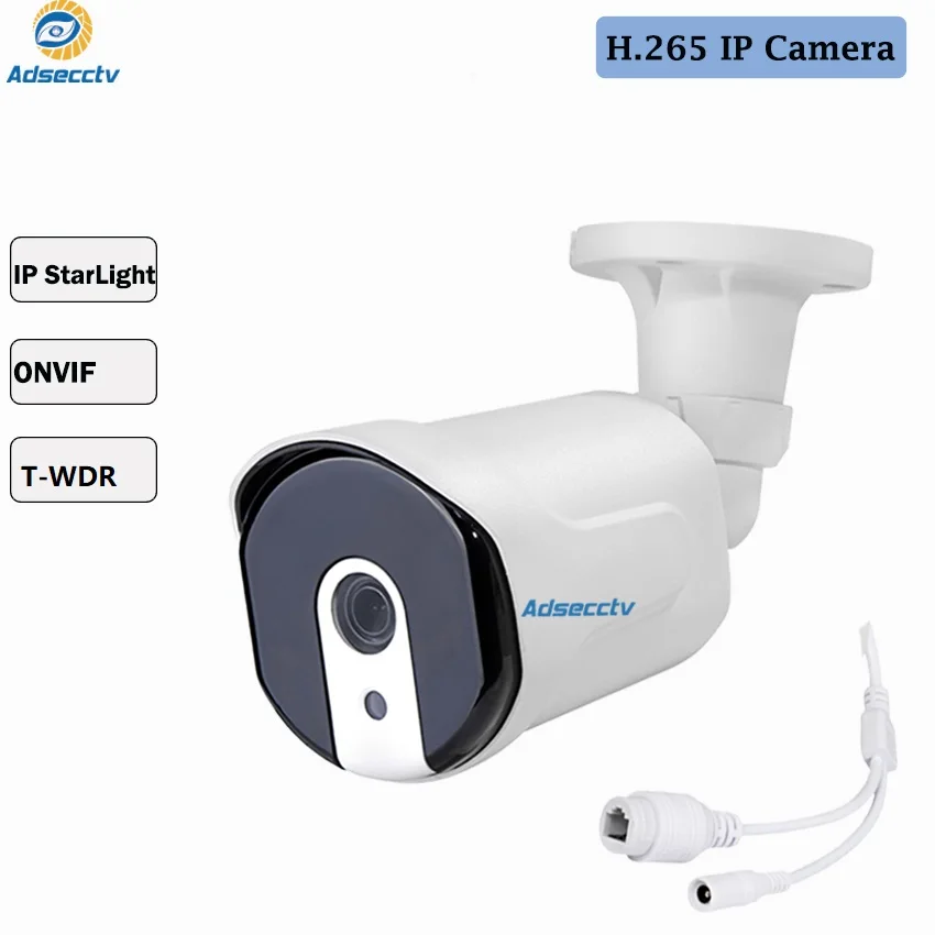 Камера видеонаблюдения H.265 POE Sony IMX327 CMOS True WDR Starvis Звездный светильник 1080P ночное