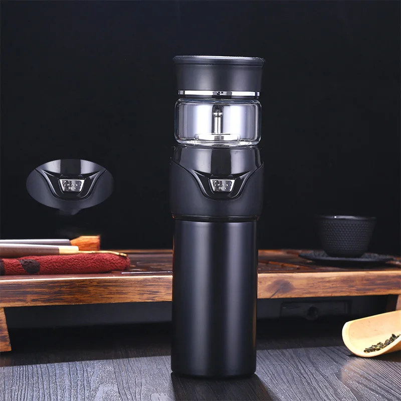 B Tea Thermos Termo Coffee Vacuum Flask Thermos Mug Stainless Steel Car Sport Insulated Heat Thermal Water Bottle Tea Thermoses - Цвет: B