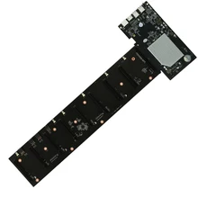 Carte mère avec CPU, 8 emplacements pour carte graphique, mémoire DDR3, 4 interfaces USB2.0, faible consommation d'énergie, ETH HSW3