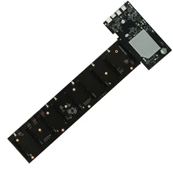 Carte mère avec CPU, 8 emplacements pour carte graphique, mémoire DDR3, 4 interfaces USB2.0, faible consommation d'énergie, ETH HSW3 