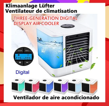 

home use smart Air-conditioning fan timer on/off Set wind speed Ice water humidifier Air cooler machine Klimaanlage Lvfter
