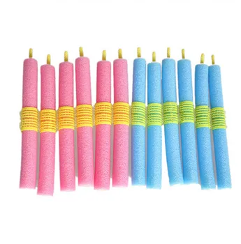 

12 Pcs/Set Women Soft Foam Anion Bendy Hair Rollers Curlers Cling Tools for Hair Wholesale