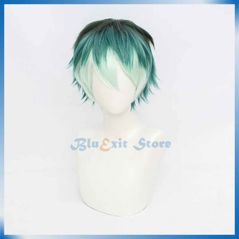 DRB Division Rap Battle Cosplay Wig Nurude Sasara Short Hair Green Synthetic Halloween |