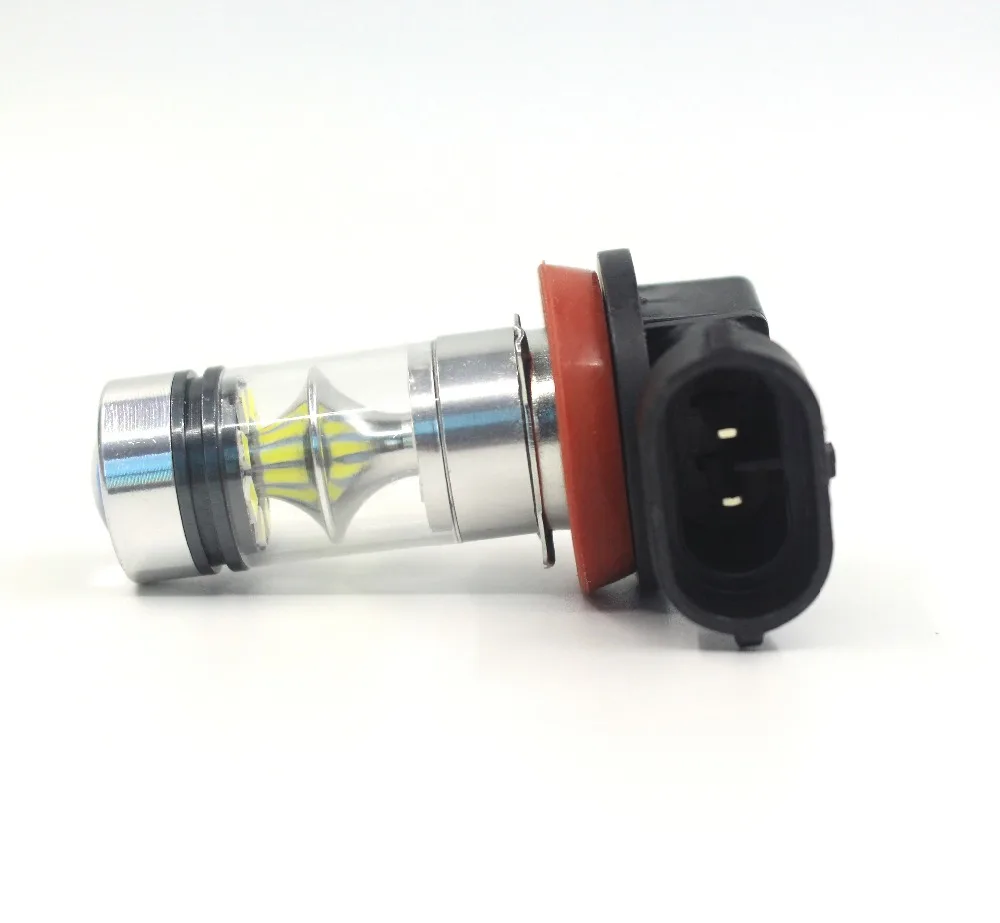 2 шт. H8 H9 H11 100W 20SMD Автомобильный светодиодный противотуманный свет фар