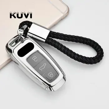 

PC+TPU Car Key Covers Key Case Fob Shell For AUDI A4L A6L A7 A5 A8 Q5 2019 Protection Holder Car-Styling Car Accessories