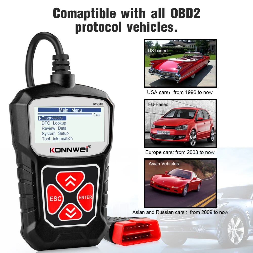 Рисунок 5 - KONNWEI KW310 OBD2 сканер для Авто