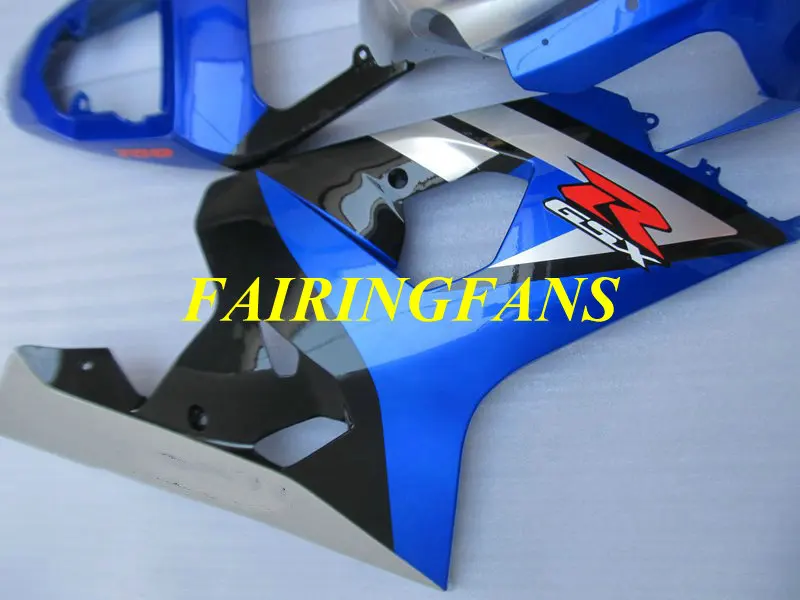 Комплект обтекателей для мотоцикла GSXR600 750 K4 04 05 GSXR 600 GSXR750 2004 2005 ABS синий серебристый Обтекатели кузова+ подарки SE44