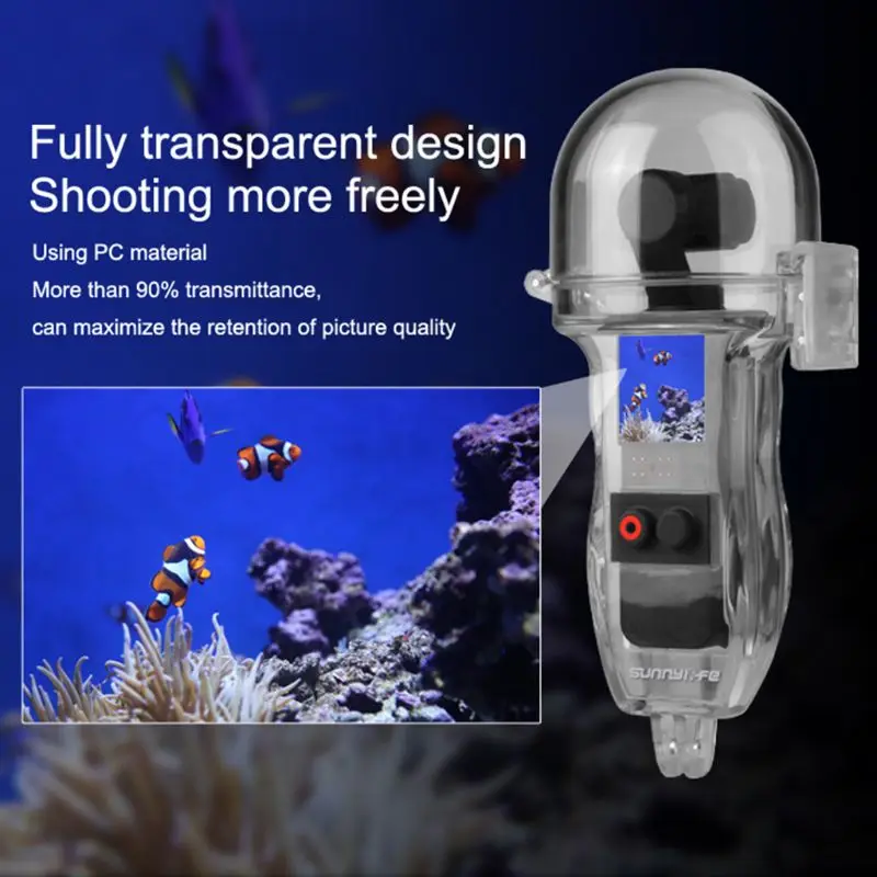 Durable Osmo Pocket Dive Case Housing Waterproof Case Protective Diving Case Shell 60M Depth Camera For DJI Osmo Pocket Accesso