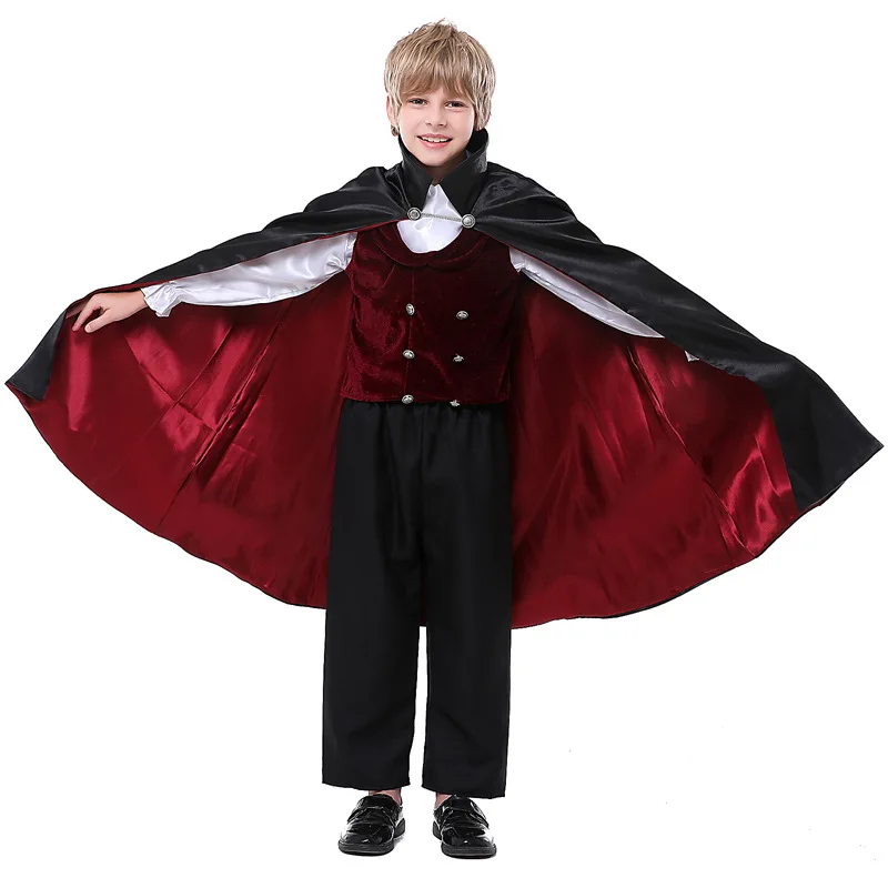 Fantasia Infantil De Vampiro Nobre, Traje Gótico, Vitoriano, Para Meninos,  Halloween, Festa, Carnaval - Fantasias P/ Meninos - AliExpress