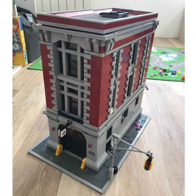 

16001 Lepining city blocks Ghostbusters Firehouse Headquarters Haunted House Architecture Building Blocks Set 75827 Toys Gift