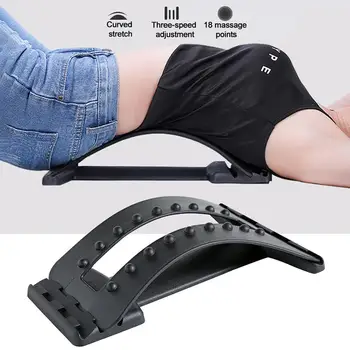 

Fitness Back Massager Stretcher Waist Lumbar Spine Support Pain Relief Corrector