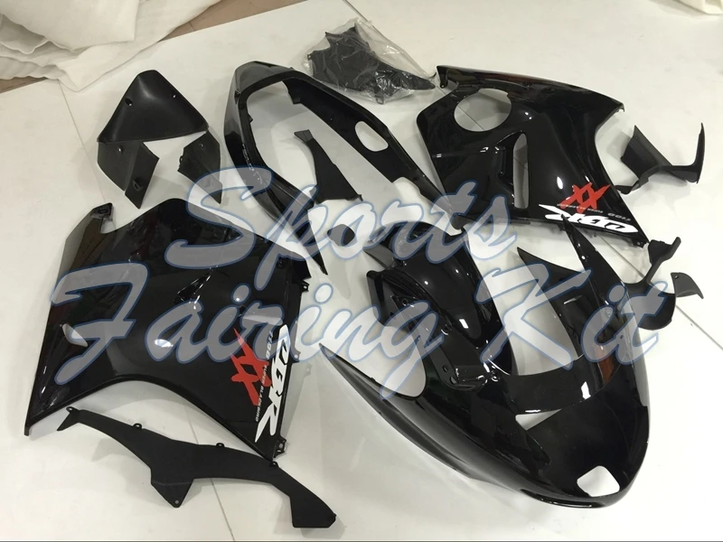 Пластиковые обтекатели для CBR1100 XX 1996 - 2005 глянцевые черные Обтекатели CBR1100XX 1997 CBR
