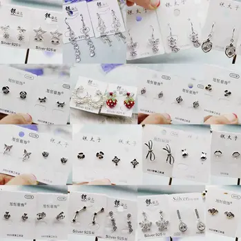 

30 Pairs/lot simple cute women jewelry earrings wholesale 201105-76