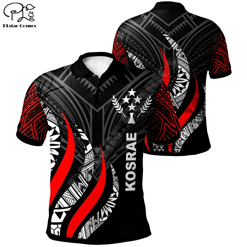 

PLstar Cosmos 2021 Kosrae Polynesian Hibiscus Polo Shirts Fashion 3D Print Harajuku Short Sleeve T-Shirts Dropshipping Style-2