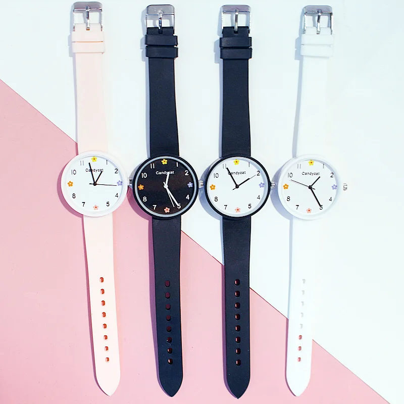 

Explosive Cherry Blossom Small Fresh And Versatile Watch Digital Child Wrist Clock Students Watch Best Birthday Gift