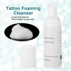 60ml /Bottle Eyelashes Tattoo Foaming Eyelid Foaming Cleanser Eyelash Extension Makeup Cleaning Lotion Safe For Eyelash Grafting