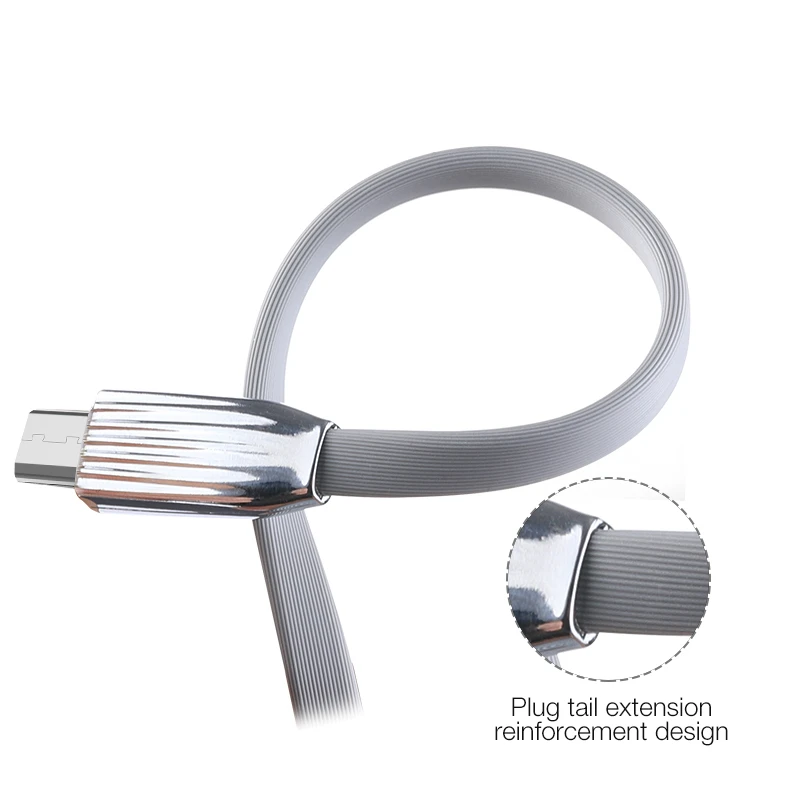 Micro USB кабель с белый светодиодный свет кабель для быстрой зарядки плоский usb-кабель для передачи данных(синхронизации) и зарядки кабель Micro USB кабель 5V 2A для samsung Xiaomi huawei
