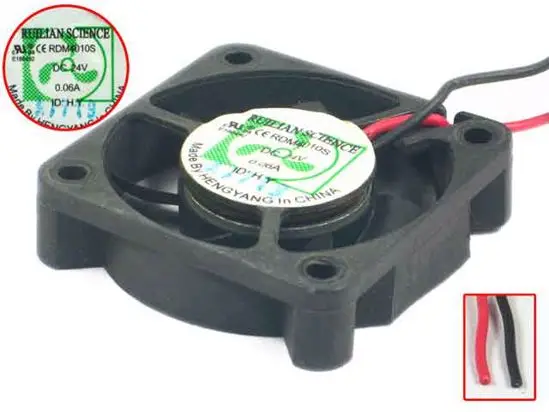 

2-проводной Вентилятор охлаждения сервера RUILIAN RDM4010S DC 24 В 0,06a 40x40x10 мм