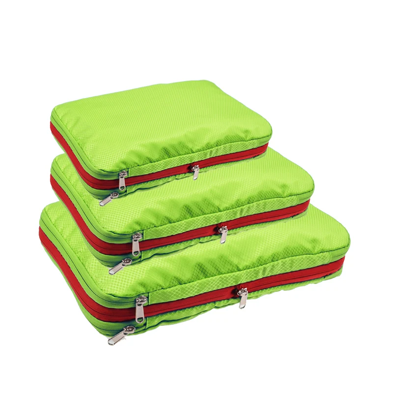 Мужская и женская Сальниковая набивка, органайзер для багажа, водонепроницаемая упаковка, кубики большой емкости, складная нейлоновая дорожная сумка - Цвет: Green