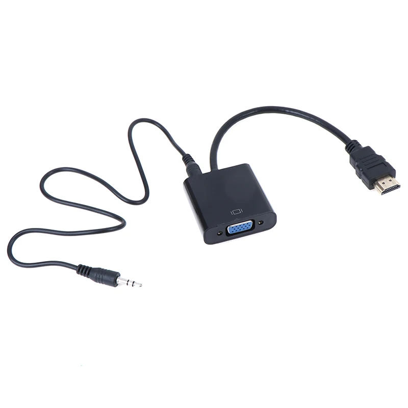 Адаптер hdmi-vga штекер конвертер с разъемом адаптер 1080p для ПК ноутбука