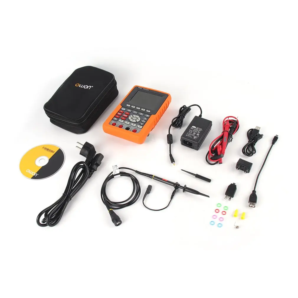 

OWON Oscilloscope Digital Precision HDS1021M-N HDS2061M-N 20/50/100MHZ Single Channel Handheld Oscilloscope 500M 1GSa/s