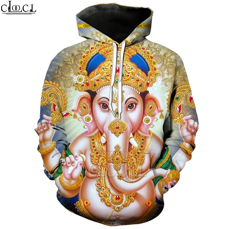 CLOOCL Hinduism God Lord Ganesha модные толстовки для мужчин и женщин с 3D принтом Harajuku уличная