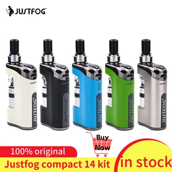 

JustFog Compact 14 Kit 1500mah built-in battery E-Cig Vaporizer Kit with 1.2ohm/1.6ohm Q14 Clearomizer Tank Vape Kit