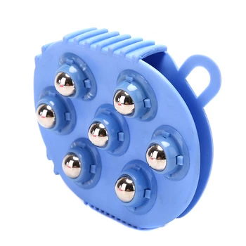 

HOT Mini Steel Ball Body Massage Brush Health Care Handheld tools 360 Degree Rotation 7pieces Magnetic Beads Massager Slimming
