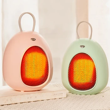 

2020 New Mini Cute Fan Heater Portable Electric Heater Desktop Heating Warm Air Fan Home Office Room Heaters Air Heater