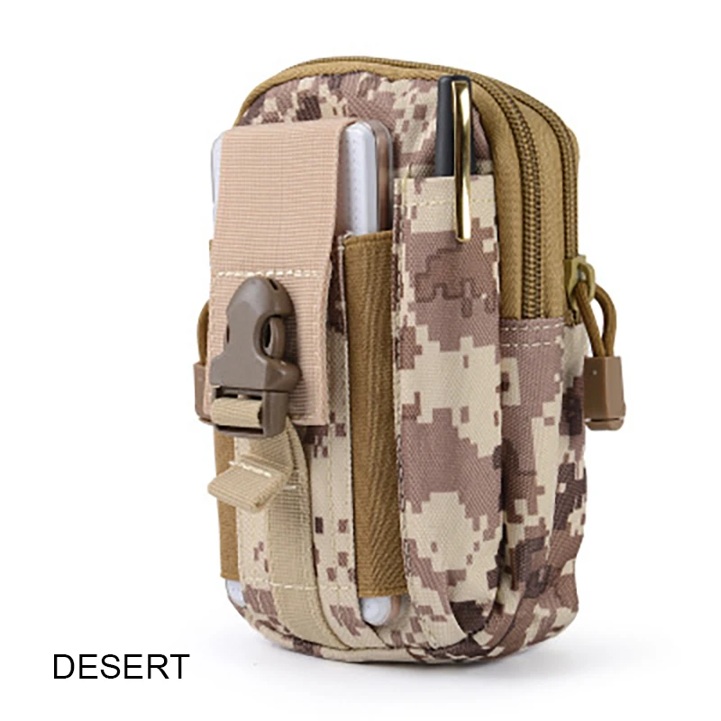 Desert IKSNAIL тактический Чехол Molle охотничьи сумки поясная сумка Военная Тактическая упаковка наружные сумки чехол Карманный Камуфляж сумка для Iphone - Цвет: Desert