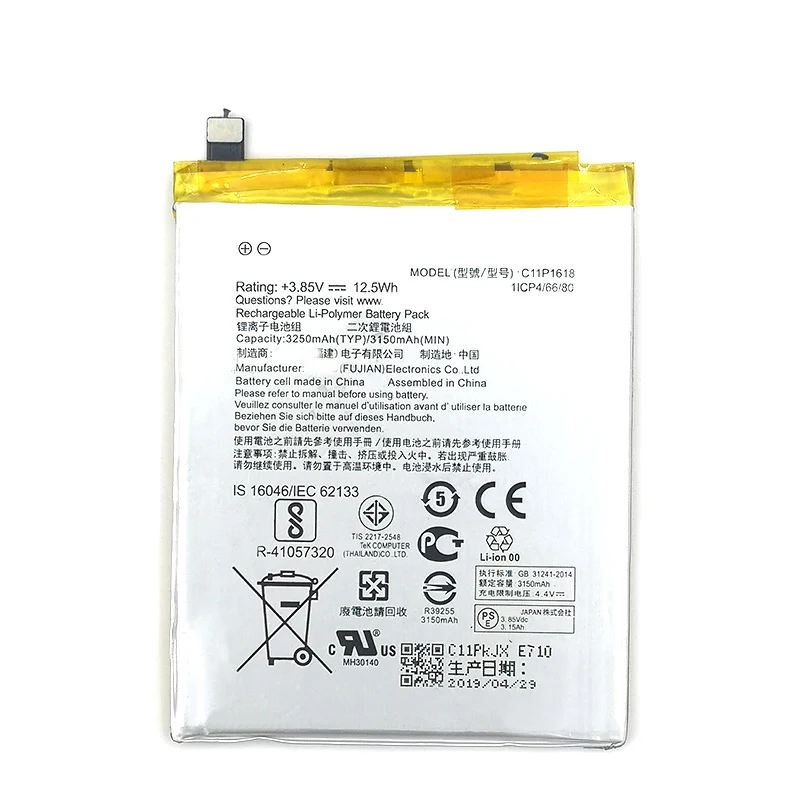 C11P1618 3150 мАч Новый аккумулятор для телефона Asus ZenFone 4 Z01KD ZE554KL Высококачественный +