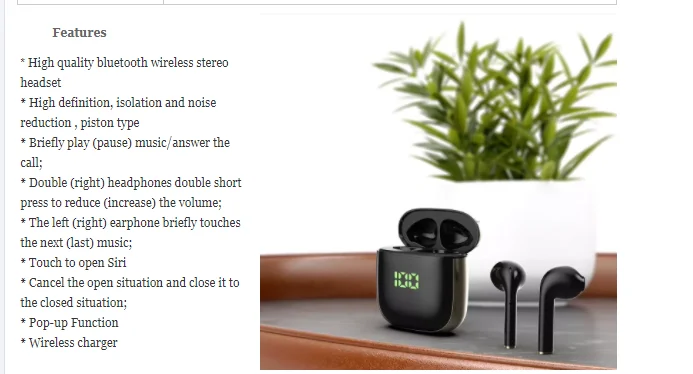 WK60 TWS MIni Bluetooth 5,0 наушники сенсорный светодиодный дисплей гарнитура истинные беспроводные 8D стерео наушники-вкладыши Авто пара с зарядным устройством