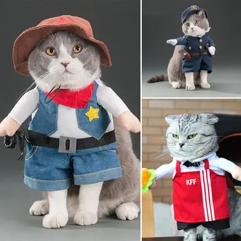 

and autumn pet cat clothing cute funny funny costume funny cat dog clothing standing change dress three dimensional