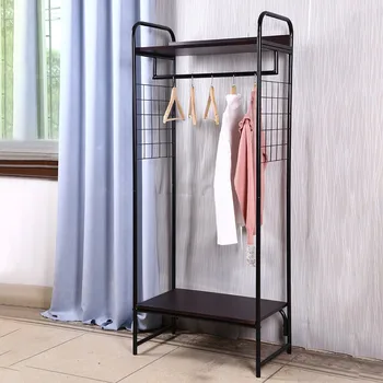 

Floor Rack Multi-function Storage Storage Rack With Shutter Simple Coat Rack
