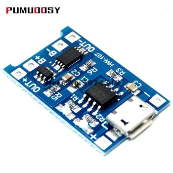 

100PCS mirco USB 5V 1A 18650 TP4056 Lithium Battery Charger Module Charging Board With Protection Dual Functions 1A Li-ion good