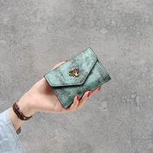 Маленький кошелек женкий портмане для кредитных карт Модный женский короткий Мини Универсальный корейский студенческий маленький кошелек