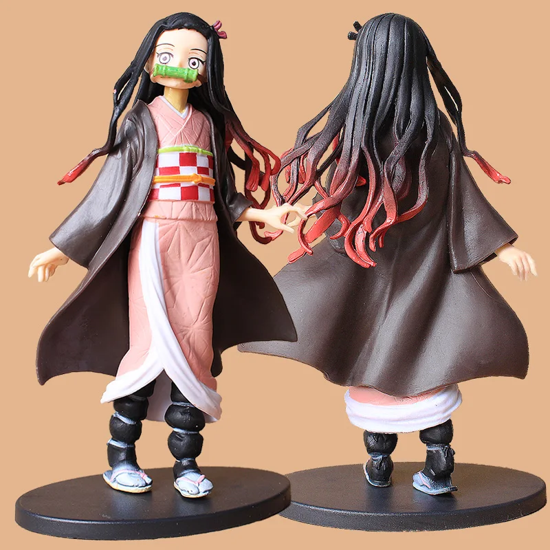 Figura de Ação Anime Demônio Assassino Figura Kimetsu Não Yaiba Kamado Tanjirou Nezuko Pvc Modelo Brinquedos Presente Zenitsu Estatueta Inosuke 1pc 2 Brinquedos e hobbies
