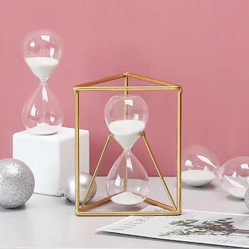 

Mini Sand Timer Vintage Home Decore Sand Glass Christmas Clock Decoration Sand Timer Big Clock Min Hourglass Home CZN600E 4