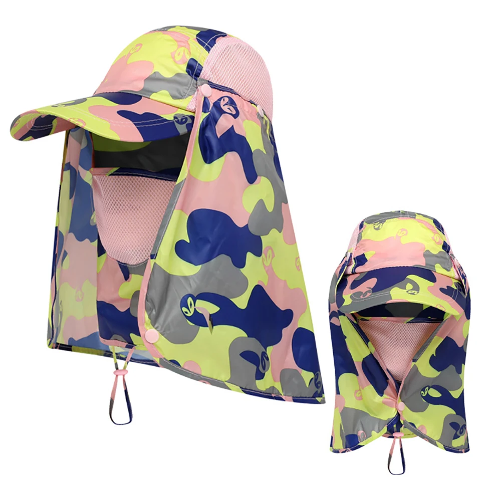 Fishing Hat Sun Protector Quick-drying Cool Face Neck Cover Protection Anti-UV Full Head Outdoor Sports Cap Headwaer fishing hat