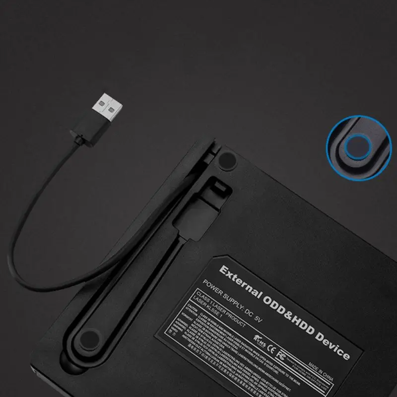 Внешний DVD привод тонкий USB 3,0 DVD RW CD горелки ридер плеер для портативных ПК Внешний DVD привод Оптический